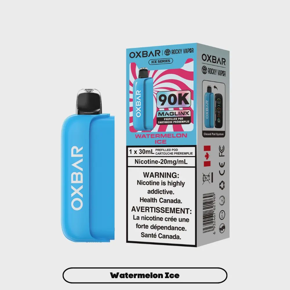 Watermelon Ice Oxbar Maglink Ice Series 90K Pods, Nicotine: 20mg