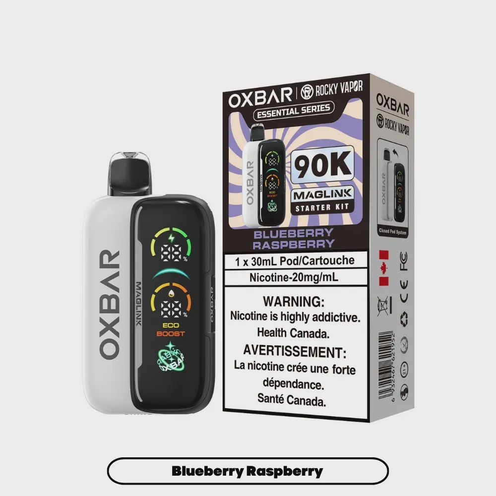 Blueberry Raspberry Oxbar Maglink 90K Starter Kit, Nicotine: 20mg