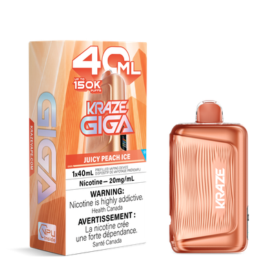 Juicy Peach Ice - Kraze Giga Disposable