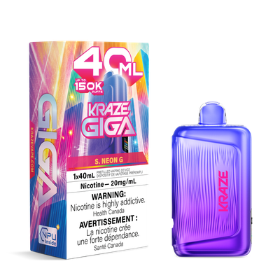 S. Neon G - Kraze Giga Disposable
