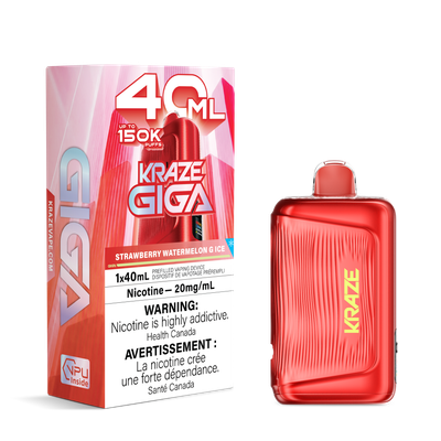 Strawberry Watermelon G Ice - Kraze Giga Disposable