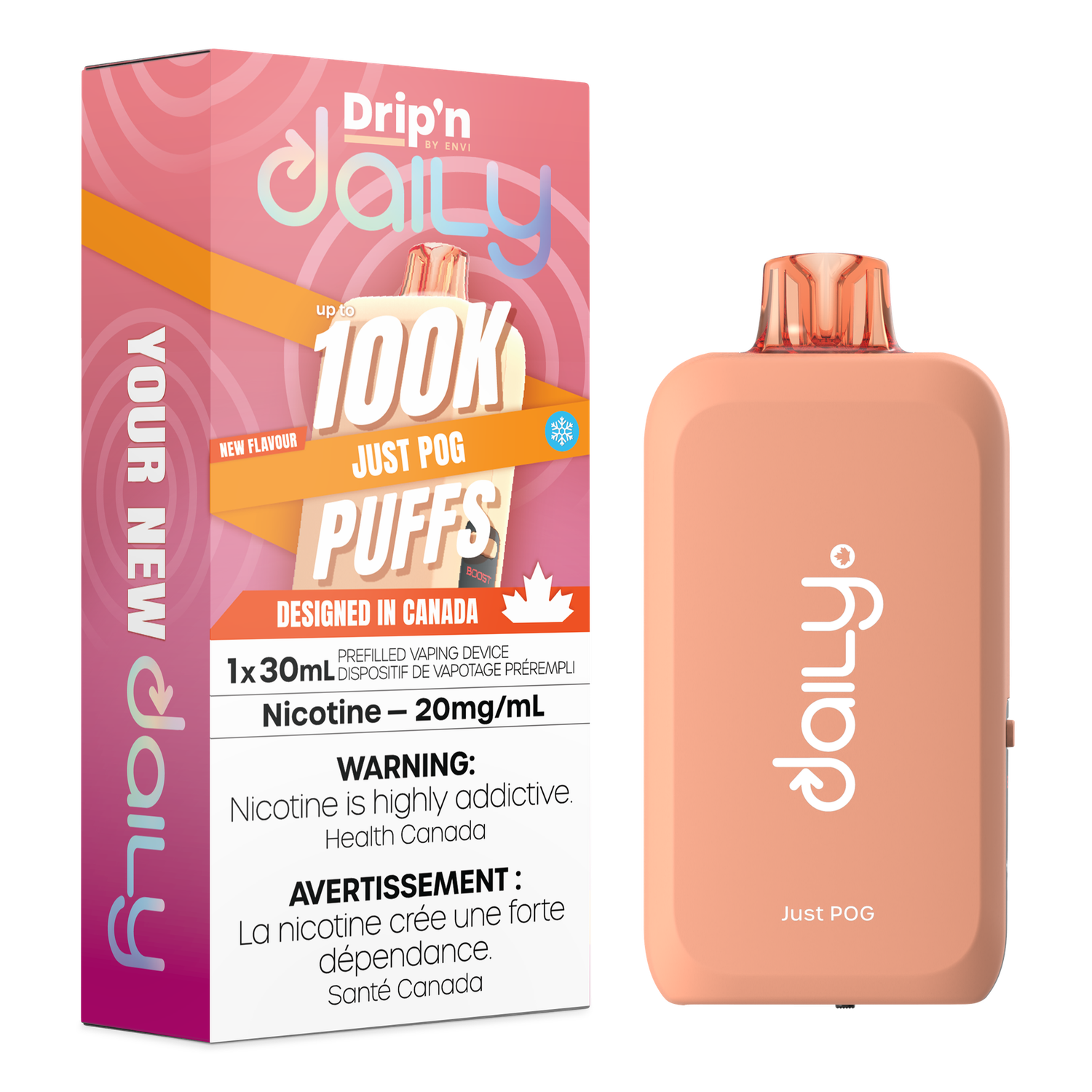 Just POG - Drip'n Daily by Envi 30mL Disposable, Nicotine: 20mg