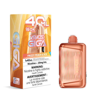 Frizzy Peach G Ice - Kraze Giga Disposable