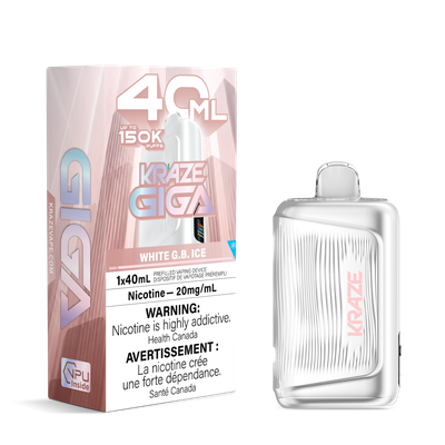 White G.B. Ice - Kraze Giga Disposable