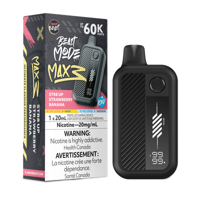 Str8 Up Strawberry Banana Iced - Flavour Beast Beast Mode Max 3
