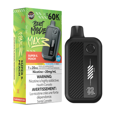 Super S. Peach Iced - Flavour Beast Beast Mode Max 3 Disposable