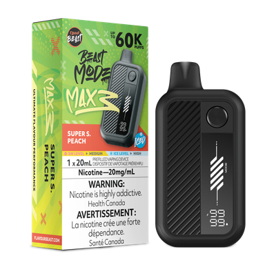 Super S. Peach Iced - Flavour Beast Beast Mode Max 3 Disposable