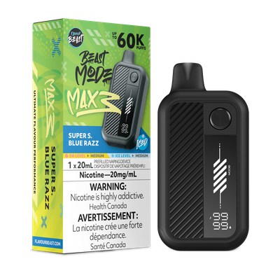 Super S. Blue Razz Iced - Flavour Beast Beast Mode Max 3 Disposable
