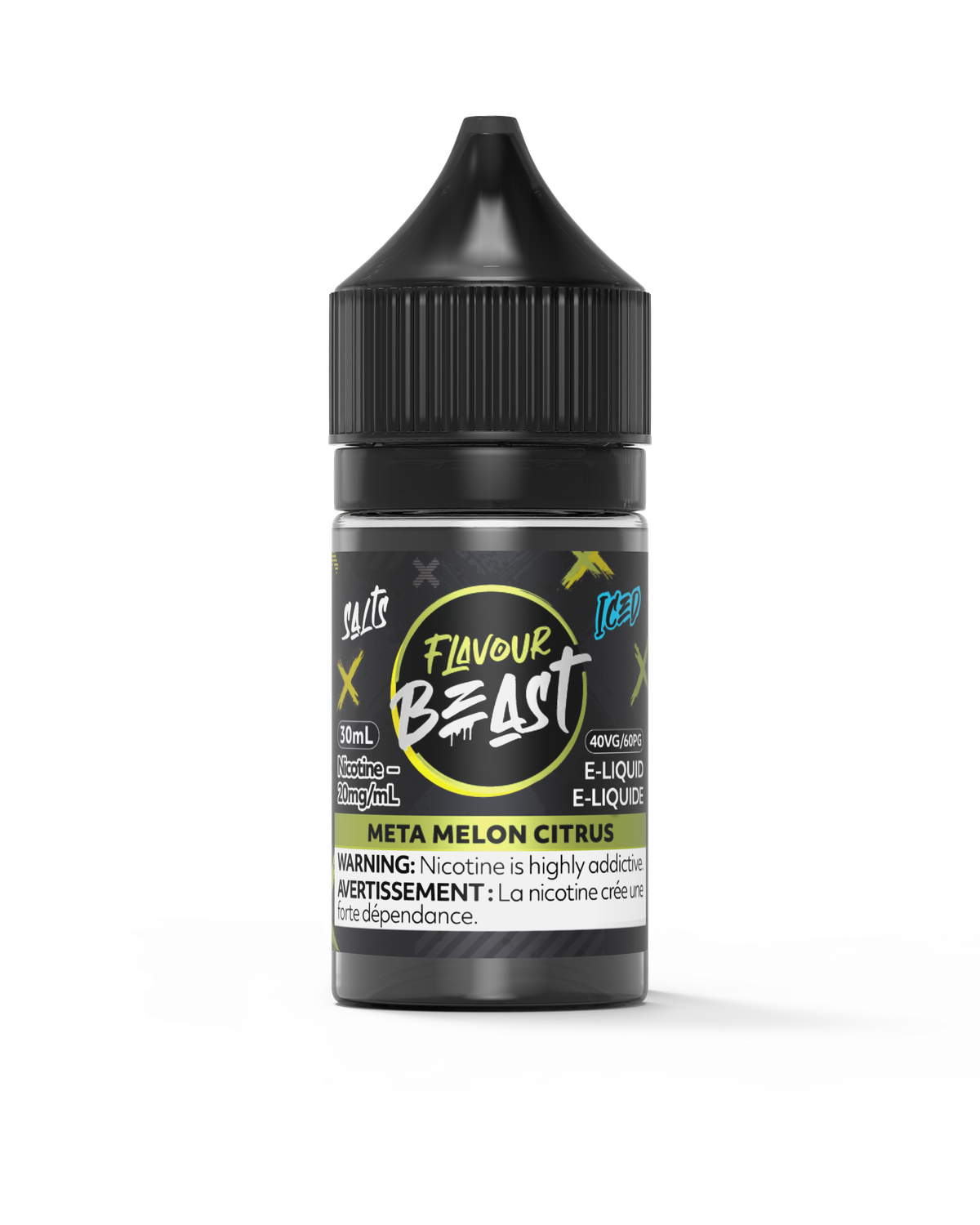 Meta Melon Citrus Iced by Flavour Beast Salt, Nicotine: 20mg, Size: 30ml