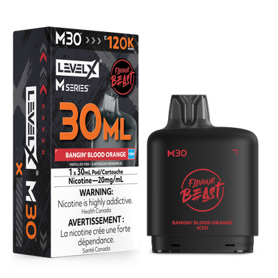Bangin' Blood Orange Iced Flavour Beast Level X M30 Series Pod