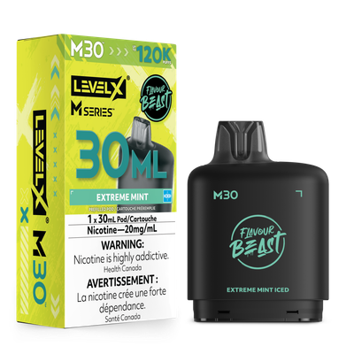 Extreme Mint Iced Flavour Beast Level X M30 Series Pod