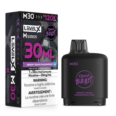 Groovy Grape Passionfruit Iced Flavour Beast Level X M30 Series Pod