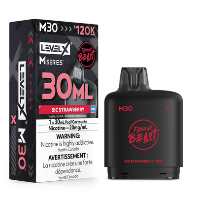 Sic Strawberry Iced Flavour Beast Level X M30 Series Pod