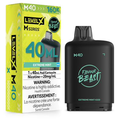 Extreme Mint Iced Flavour Beast Level X M40 Series Pod