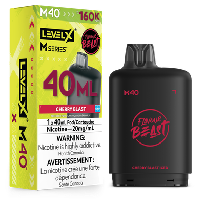Cherry Blast Iced Flavour Beast Level X M40 Series Pod