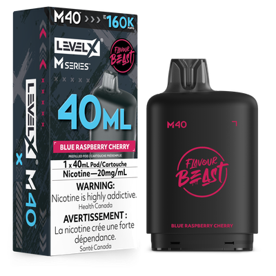 Blue Raspberry Cherry Flavour Beast Level X M40 Series Pod