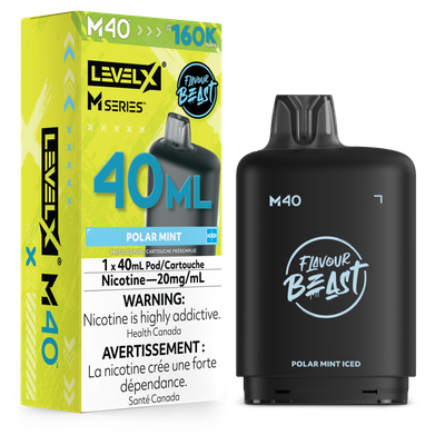Polar Mint Iced Flavour Beast Level X M40 Series Pod