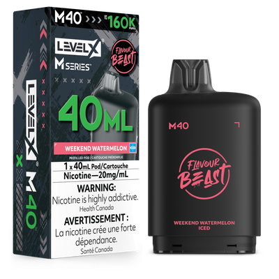 Weekend Watermelon Iced Flavour Beast Level X M40 Series Pod