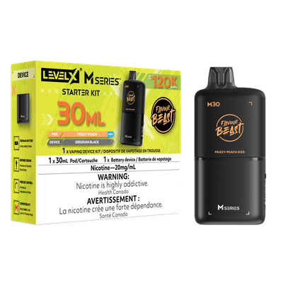 Frizzy Peach Iced Flavour Beast Level X M30 Series Starter Kit