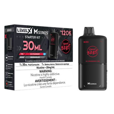 Sic Strawberry Iced Flavour Beast Level X M30 Series Starter Kit