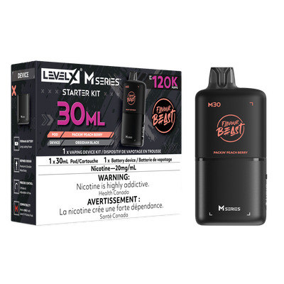 Packin' Peach Berry Flavour Beast Level X M30 Series Starter Kit