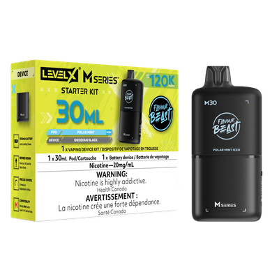 Polar Mint Iced Flavour Beast Level X M30 Series Starter Kit