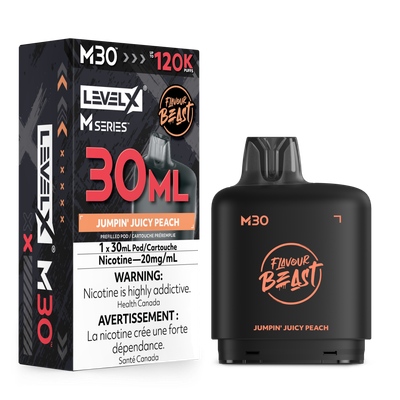 Jumpin' Juicy Peach Flavour Beast Level X M30 Series Pod