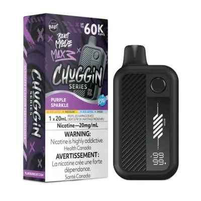 Chuggin' Purple Sparkle Iced - Flavour Beast Beast Mode Max 3 Disposable