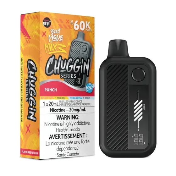 Chuggin' Punch Iced - Flavour Beast Beast Mode Max 3 Disposable, Nicotine: 20mg