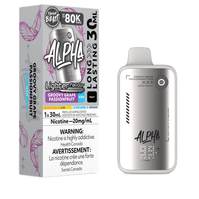 L. S. Groovy Grape Passionfruit Iced - Flavour Beast Alpha Disposable