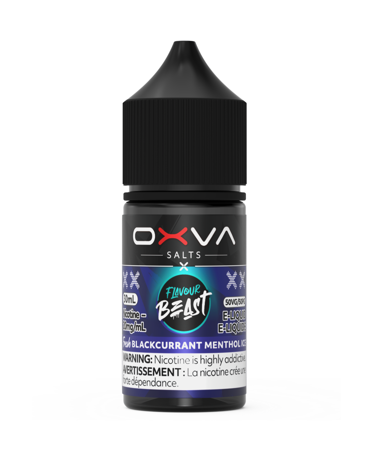 Fresh Blackcurrant Menthol Ice by Flavour Beast x OXVA, Nicotine: 20mg, Size: 30ml