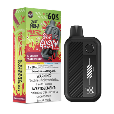 Sour Gushin' S. Cherry Watermelon - Flavour Beast Beast Mode Max 3 Disposable