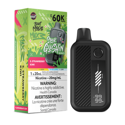 Sour Gushin' S. Strawberry Kiwi - Flavour Beast Beast Mode Max 3 Disposable