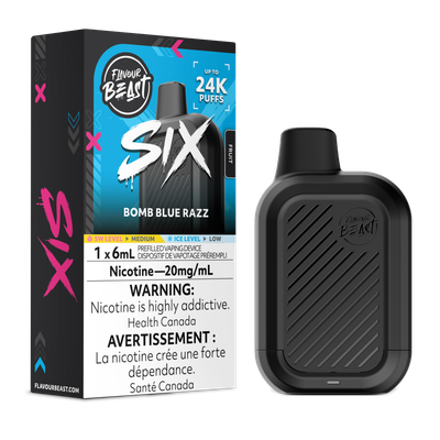 Bomb Blue Razz - Flavour Beast SIX Disposable