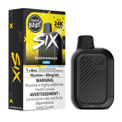 Bussin' Banana Iced - Flavour Beast SIX Disposable