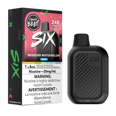 Weekend Watermelon Iced - Flavour Beast SIX Disposable