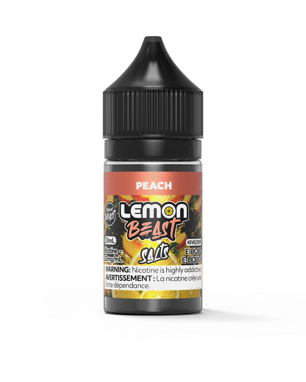 Peach by Lemon Beast Salt, Nicotine: 20mg, Size: 30ml