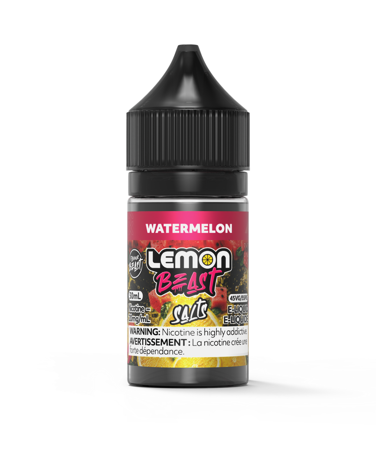 Watermelon by Lemon Beast Salt, Nicotine: 20mg, Size: 30ml