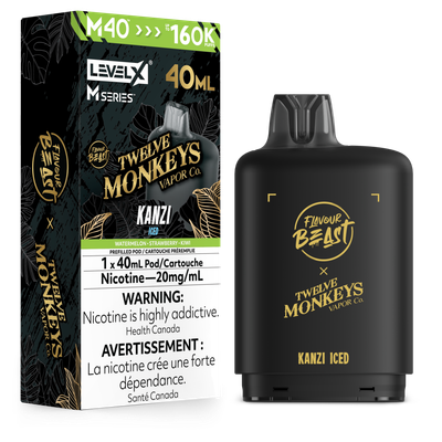 Kanzi Iced Flavour Beast x Twelve Monkeys Level X M40 Series Pod