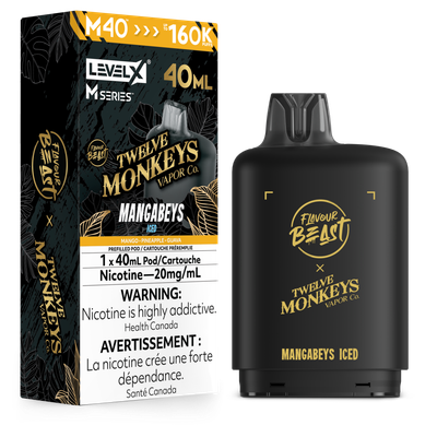 Mangabeys Iced Flavour Beast x Twelve Monkeys Level X M40 Series Pod