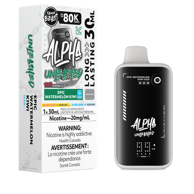 Epic Watermelon Kiwi Iced - Flavour Beast Alpha Unleashed Disposable