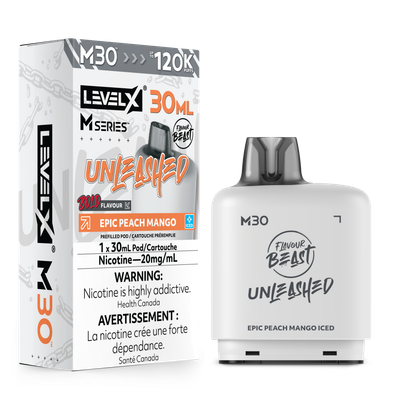 Epic Peach Mango Iced Flavour Beast Unleashed Level X M30 Series Pod