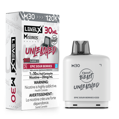 Epic Sour Berries Iced Flavour Beast Unleashed Level X M30 Series Pod