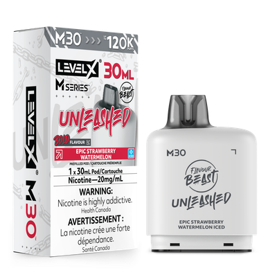 Epic Strawberry Watermelon Iced Flavour Beast Unleashed Level X M30 Series Pod