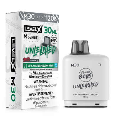 Epic Watermelon Kiwi Iced Flavour Beast Unleashed Level X M30 Series Pod