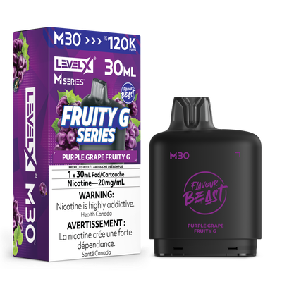 Purple Grape Fruity G Flavour Beast Level X M30 Series Pod