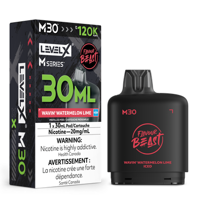 Wavin' Watermelon Lime Iced Flavour Beast Level X M30 Series Pod