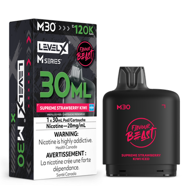Supreme Strawberry Kiwi Iced Flavour Beast Level X M30 Series Pod