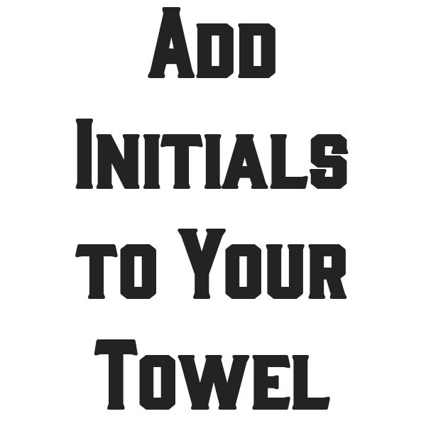 Add Initials to Towel