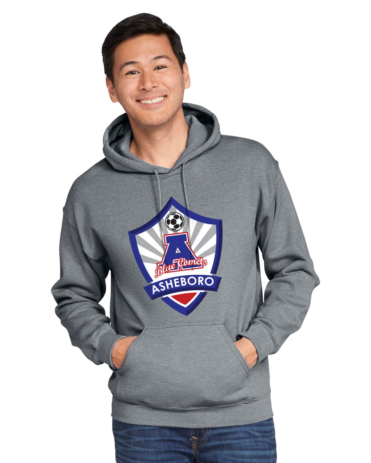 Graphite Heather Comets Soccer Hoodie